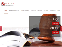 Tablet Screenshot of krauctioneers.com